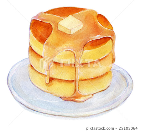 水彩插圖煎餅 25105064