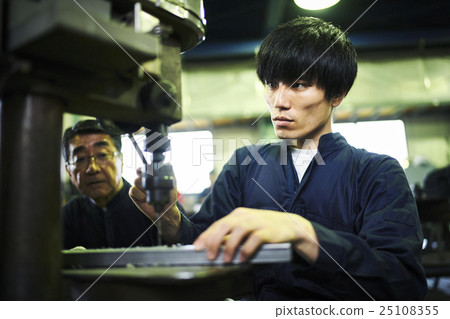Craftmen in the town factory Craftmen in the town factory 25108355