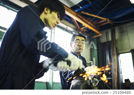 Craftmen in the town factory Craftmen in the town factory 25108480