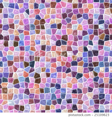 Pastel Colors Marble Mosaic Seamless Background Stock