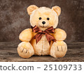 little vintage teddy bear on old boards 25109733