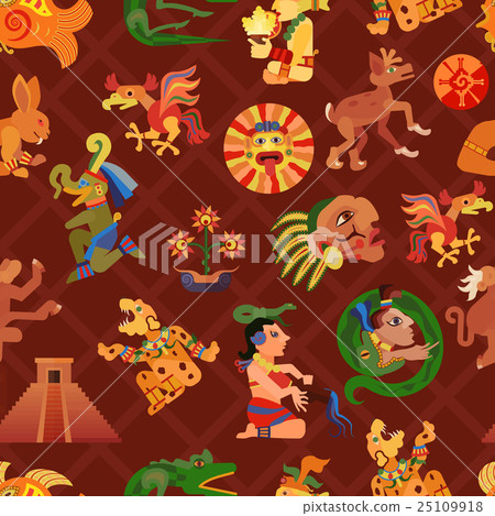 Maya Seamless Pattern Maya Seamless Pattern 25109918