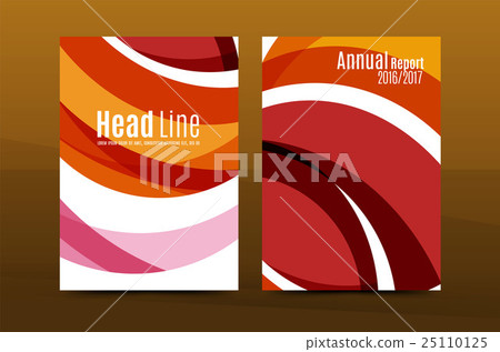 Abstract business annual report brochure cover Abstract business annual report brochure cover 25110125