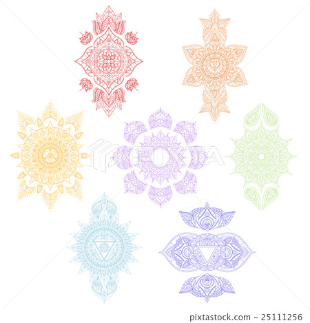 Chakra Set. Vector 25111256