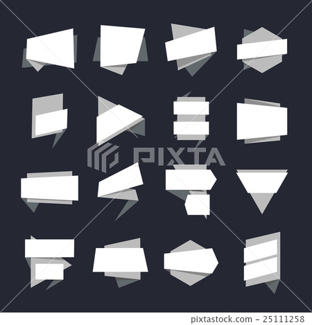 Abstract Geometric Banners Label Collection 25111258