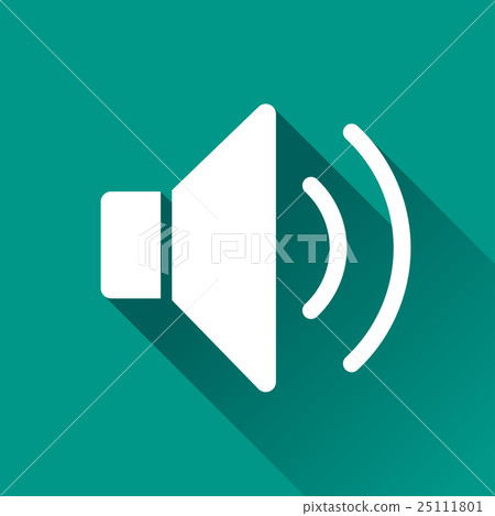 sound flat design icon - Stock Illustration [25111801] - PIXTA