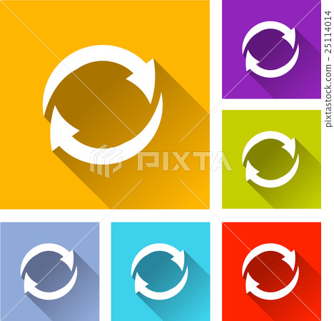 rotating arrows icons - Stock Illustration [25114014] - PIXTA