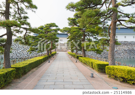 Walkway in toyama castle Walkway in toyama castle 25114986