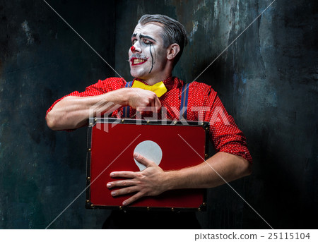 Terrible crazy clown and Halloween theme Terrible crazy clown and Halloween theme 25115104