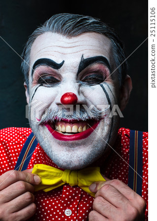 Terrible crazy clown and Halloween theme Terrible crazy clown and Halloween theme 25115106