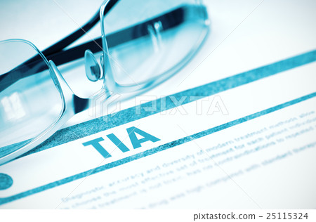 Diagnosis - TIA. Medicine Concept. 3D Illustration Diagnosis - TIA. Medicine Concept. 3D Illustration 25115324