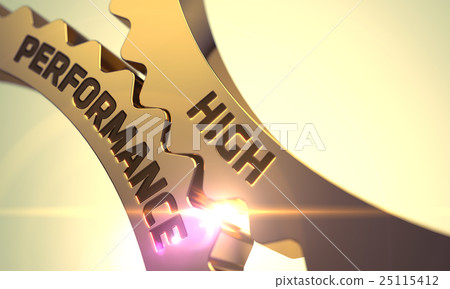 Golden Gears with High Performance Concept. 3D. Golden Gears with High Performance Concept. 3D. 25115412