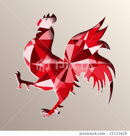 Red rooster as symbol of 2017 Red rooster as symbol of 2017 25115629