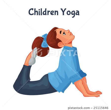 brown haired girl doing yoga 25115646