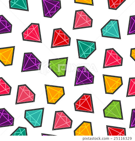 Diamond stone stitch patch pattern in fun colors Diamond stone stitch patch pattern in fun colors 25116329