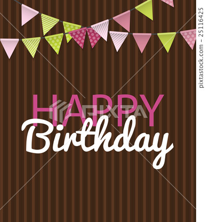 Party Background with Flags Vector Illustration 25116425