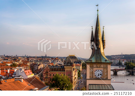 Prague rooftops and Water Tower. Czech Republic Prague rooftops and Water Tower. Czech Republic 25117210