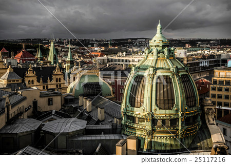 Prague rooftops and Obecni Dum (Municipal House) Prague rooftops and Obecni Dum (Municipal House) 25117216