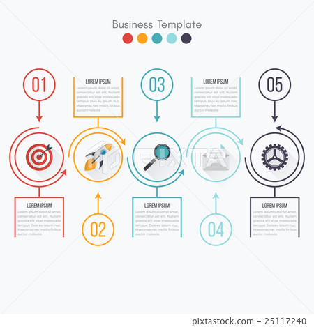 Thin line infographic element Thin line infographic element 25117240