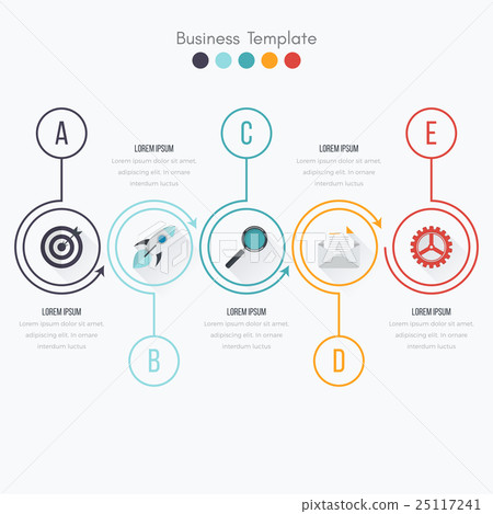 Thin line infographic element Thin line infographic element 25117241