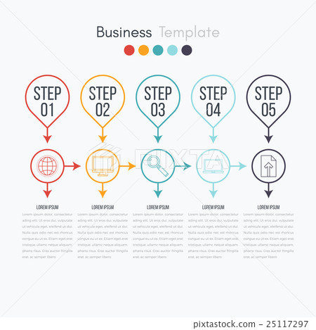 Thin line infographic element Thin line infographic element 25117297