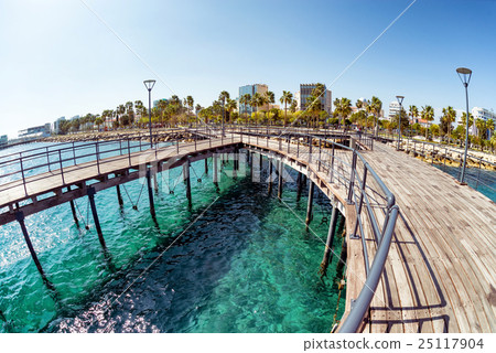 View of Molos Promenade from the wooden pier View of Molos Promenade from the wooden pier 25117904