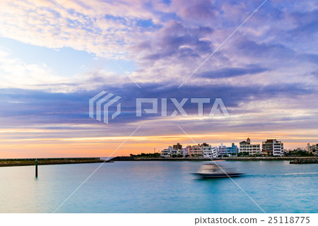 Sunset, sea, landscape, Okinawa. Sunset, sea, landscape, Okinawa. 25118775
