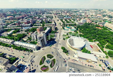 Aerial city view. Urban landscape. Copter shot Aerial city view. Urban landscape. Copter shot 25118904