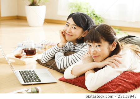 女孩聯盟室共享個人電腦女性朋友聚會分享房友好友室友 25118945