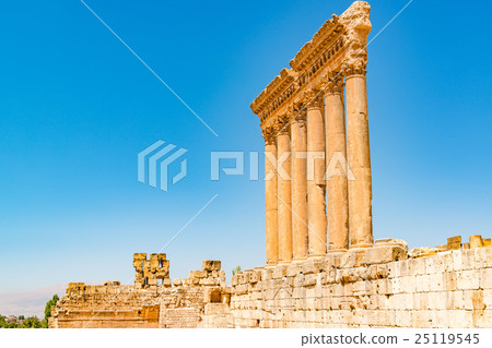 Baalbek's six large pillars (Lebanon, Beka Plateau) 25119545