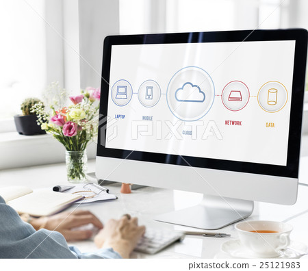 Technology Storage Cloud Networking Connection Concept 25121983