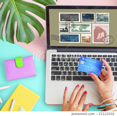 Stamp Post Correspondence Communication Memories Concept 25122038