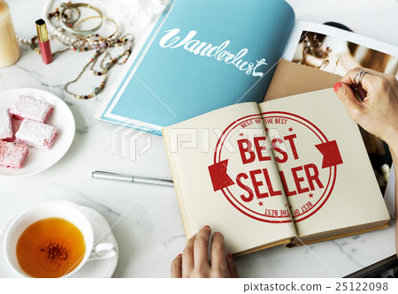 Best Seller Certificate Stamp Concept 25122098