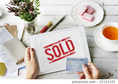 Sold Notice Stamp Concept 25122183