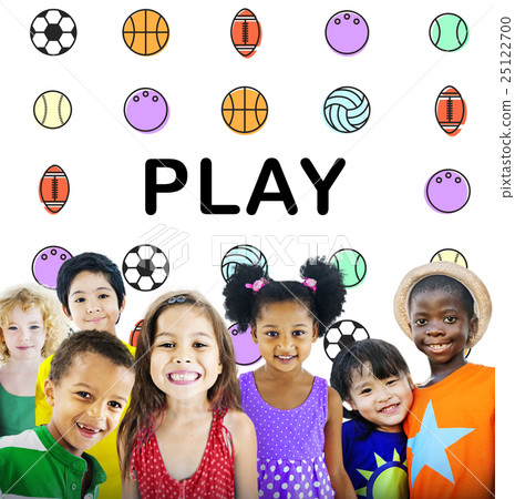 Kids Games Ball Sport Graphics Concept Kids Games Ball Sport Graphics Concept 25122700