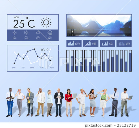 Weather Condition News Report Climate Forecasting Meteorology Temperature Concept Weather Condition News Report Climate Forecasting Meteorology Temperature Concept 25122719