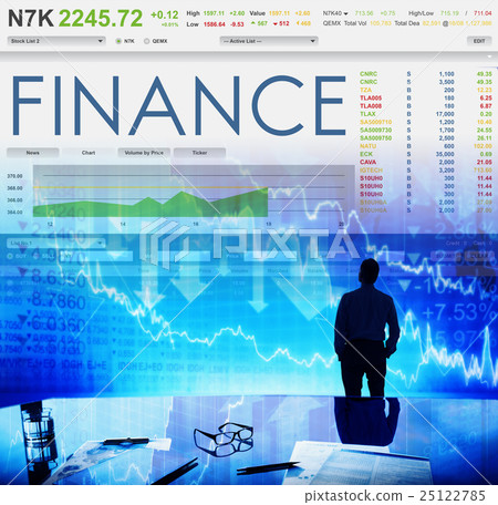 Stock Exchange Trading Forex Finance Graphic Concept 25122785