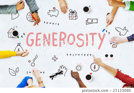 Generosity Donations Charity Foundation Support Concept Generosity Donations Charity Foundation Support Concept 25123080