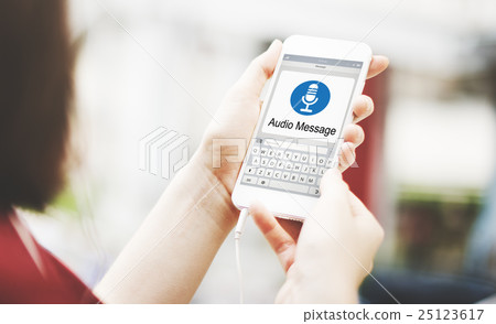 MIcrophone Media Communication Record Icon Concept 25123617