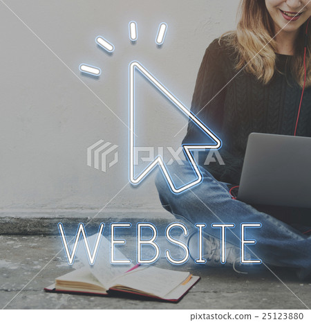 Arrow Cursor Click Icon Concept 25123880