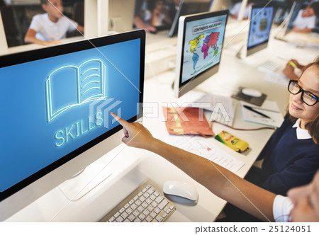 Education Improvement Intelligence Skills Graphic Concept 25124051