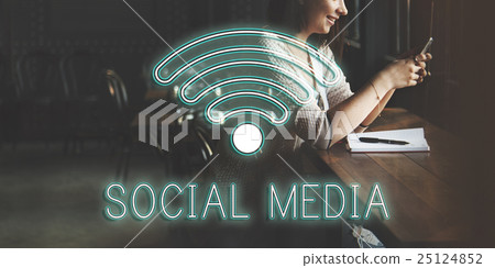 Wireless Internet Wifi Icon Concept 25124852