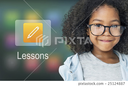 Pencil Icon Online Education Learning Graphic Concept Pencil Icon Online Education Learning Graphic Concept 25124887