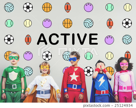 Kids Games Ball Sport Graphics Concept Kids Games Ball Sport Graphics Concept 25124934