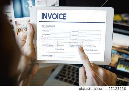Invoice Billing Information Form Graphic Concept 25125238