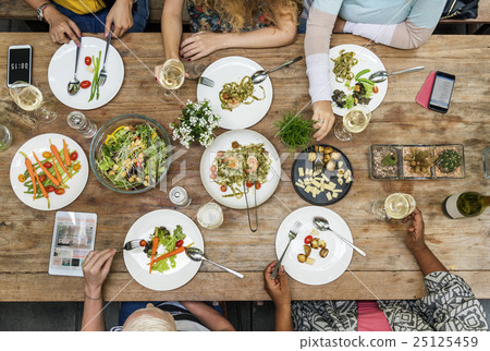 Lunch Celebration Meeting Friends Concept Lunch Celebration Meeting Friends Concept 25125459