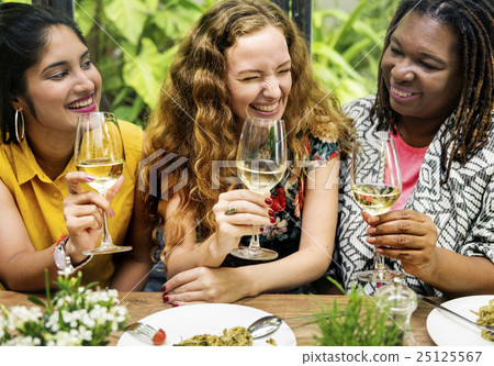 Femininity Bonding Brunch Cafe Casual Socialize Concept 25125567