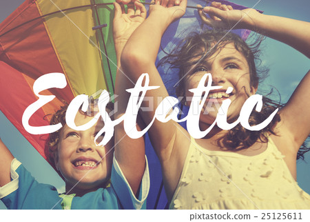 Esctatic Cheerful Enjoyment Playful Leisure Relax Concept Esctatic Cheerful Enjoyment Playful Leisure Relax Concept 25125611