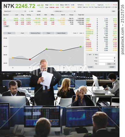 Stock Exchange Trading Forex Finance Graphic Concept 25125716