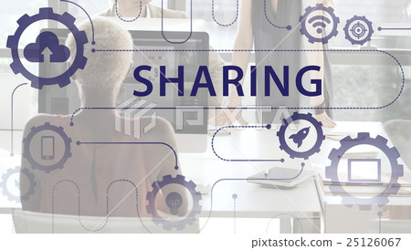 Multimedia Communication Networking Connection Icons Concept 25126067